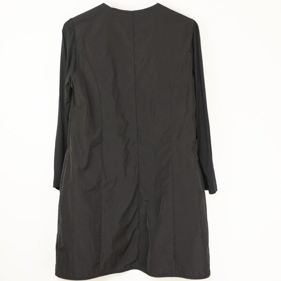 Sun Kim Jacket Lightweight Zip-Up  Asymmetrical Made USA Black Size Small - Picture 2 of 5